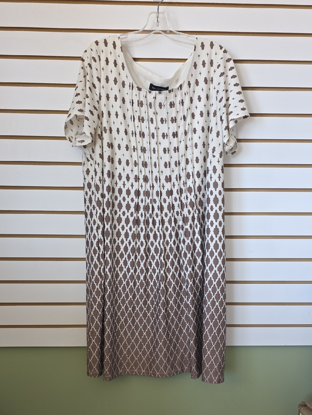 Perceptions Ombre Geometric Midi Dress